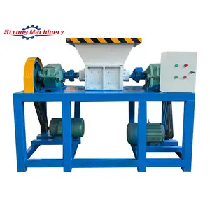 Factory Price Plastic/ wood / metal double shaft shredder Recycling heavy duty fiber crushing machine