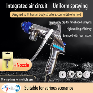 <span class=keywords><strong>Pistola</strong></span> de Pulverización de Pintura <span class=keywords><strong>para</strong></span> Piedra de <span class=keywords><strong>Granito</strong></span> de Alto Flujo, Diseño Ergonómico con Gancho, Pulverizador Manual <span class=keywords><strong>para</strong></span> Revestimiento de Textura en Paredes Exteriores - Product Image 1