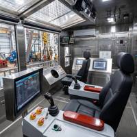 Cabine professionnelle en acier inoxydable pour salle de contrôle de plateforme de forage pétrolier et gazier