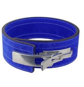 Shemax 2024 Top Qualité Vente Chaude Custon En Gros Poids Puissance Levage En Cuir Levier Pro Ceinture Gym Formation Puissance De Levage Bleu - Product Image 1