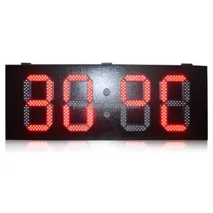 Display con fuso orario dell'orologio da parete digitale a LED per esterni di livello industriale Jhering