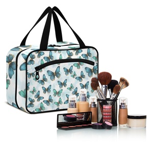 Customs logo Fashion Large Capacity Travel Makeup Bag Daily Outdoor Portable Wash Bag <b>Ladies</b> Cosmetic Bag - Product Image 6