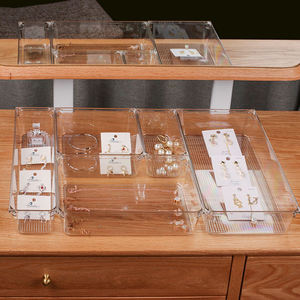 GREENSIDE-cajón organizador <span class=keywords><strong>de</strong></span> escritorio, ropa interior, juego <span class=keywords><strong>de</strong></span> almacenamiento <span class=keywords><strong>de</strong></span> plástico para alimentos, cosméticos y mascotas, precio barato, 3 uds. - Product Image 5