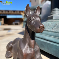 Grande Statue de chien Bronze en métal, figurine de haute qualité, en promotion