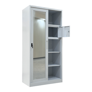 Chambre à coucher Armoire en métal <span class=keywords><strong>2</strong></span> portes coulissantes armoire almirah - Product Image 1