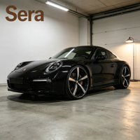Rines de Aleación Forjada Sera Premium de 21 Pulgadas 5x112 ET26 ET19 para Modificación de Autos Porsche, Acabado Negro Mecanizado