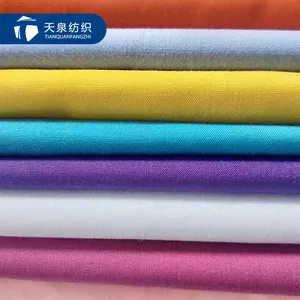 Factory Supply 65% Polyester 35% Cotton Jeans Plain TC Dyed Pocketing Fabric