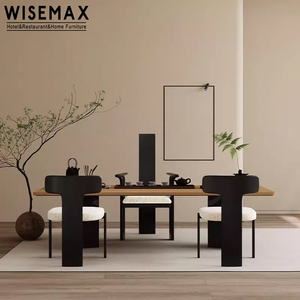 WISEMAX MUEBLES Muebles de sala Silla de comedor Respaldo alto Marco de madera Silla de madera de estilo chino Silla de comedor de brazo de diseñador - Product Image 3