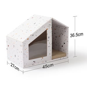 Bedrukte Kartonnen Kattenkrabber Meubels Gevouwen Golfkartons Krabhuis - Product Image 4