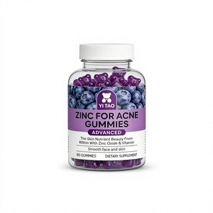 Private Label /OEM/ODM Zinc for Acne <b>Gummies</b> with <b>Vitamin</b> Smooth Skin Support Advanced 60 <b>Gummies</b> Low MOQ 50pcs - Product Image 1