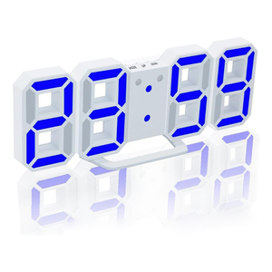 Réveil numérique métallique silencieux pour étudiants, à volume élevé, pour chevet et bureau, avec affichage LED - Vente en gros - Product Image 1