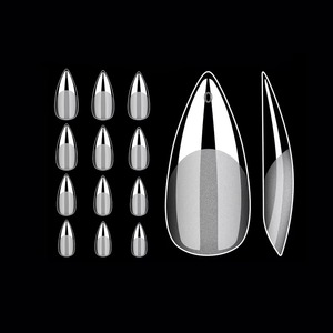 Capsules d'ongles à presser couvrantes, formes Stiletto, Amande, Carré, Cercueil, French, pour extension d'ongles en gel soak-off - Product Image 5