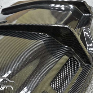 สปอยเลอร์ลิ้นกันชนหลังคาร์บอนไฟเบอร์ทรง PSM สำหรับ Mercedes Benz C Class W205 C63 - Product Image 3