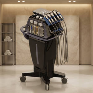 Appareil facial professionnel M6 de quatrième génération en obsidienne, pulvérisation d'oxygène haute pression, hydratant et illuminateur pour la peau - Product Image 1