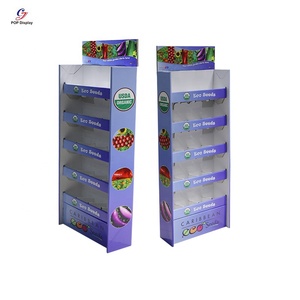 Siêu Thị Cửa Hàng Tùy Chỉnh In Ấn Thiết Kế Có Thể Tái Chế Hiển Thị Các Tông Kệ Bán Lẻ Giấy Đứng lên Cửa Hàng Kệ Trưng bày Cho Trái Cây Thực Phẩm - Product Image 2