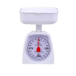 Báscula mecánica de plástico para cocina, balanza para comida, 5kg, 10kg, 1kg