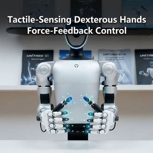 Robot humanoïde Unitree G1-D avec mains agiles à détection tactile, agent bionique IA pliable pour la recherche et l'éducation - Product Image 3