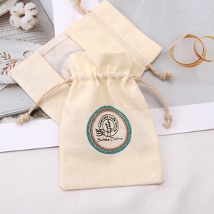 <span class=keywords><strong>Petit</strong></span> <span class=keywords><strong>sachet</strong></span> d'emballage de thé en coton lin <span class=keywords><strong>organza</strong></span> imprimé de logo personnalisé pochette à cordon de parfum de bijouterie - Product Image 5