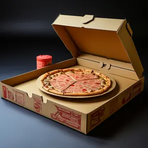 Sıcak satış özel pembe pizza kutusu paket fast food ambalaj kutusu