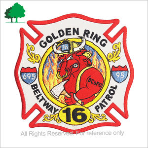 カスタマイズ消防署機械刺Embroideryパッチフック & ループパッチ - Product Image 6