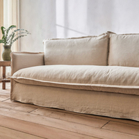 Modernes, einfaches, kleines, quadratisches, modulares Sofa-Set aus Stoff, waschbar, mit hohem Schwammgehalt, für Hotels, rechteckige Form für das Wohnzimmer