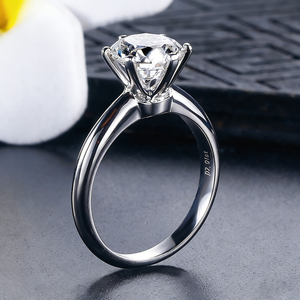 Anillo de compromiso de oro de 18k con corte brillante personalizado de fábrica SGARIT, diamante de laboratorio solitario con certificado IGI VVS D 1ct, de lujo y personalizable. - Product Image 3