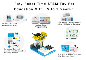 My Robot Time, Juego de Juguetes Originales de Fábrica a Bajo Precio, <span class=keywords><strong>Bloques</strong></span> de Construcción Programables, Kit Robótico con Más de 20 Lecciones, Control Remoto/WiFi - Product Image 6
