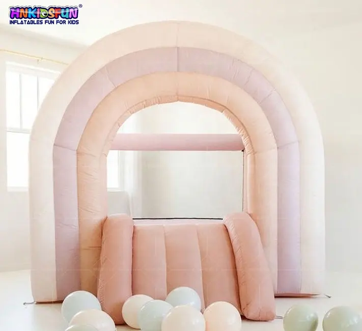 सफेद मिनी inflatable उछाल घर उछालभरी महल जम्पर स्लाइड inflatable बाउंसर