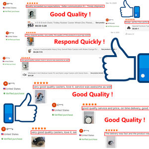 Rodas universais rodízios silenciosos às rodas direcionais freio de 3 4 polegadas com rodízio do handcart do eixo - Product Image 6