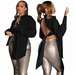 Mode 2024 OEM/ODM Bestseller Bluse Lässige Baumwoll-Tops Streetwear Weiße Übergrößen Damenhemden - Product Image 5