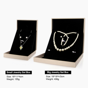 RINNTIN JB14 PU Leather Ring Necklace Bangle Bracelet Trang Sức Set Bao Bì Hộp Joyas Trường Hợp Lưu Trữ Trang Sức Hiển Thị - Product Image 6