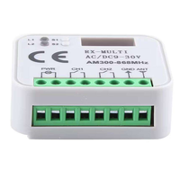 Récepteur universel de télécommande de porte de garage 2 canaux 9-30V à code fixe et à code variable