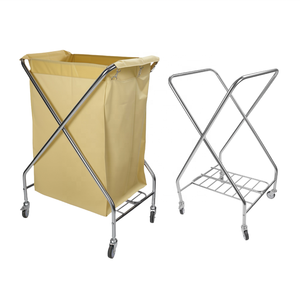 Yintok Commerciële Hotelkamer Opvouwbare Was Linnen Kar <span class=keywords><strong>Trolley</strong></span> Voor Het Reinigen Van Diensten Ziekenhuizen Roestvrij Staal Aanpasbaar - Product Image 4