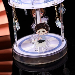 Hot bán vui cán Bảng trang trí bất kỳ hình ảnh bất kỳ hình dạng không có moq Acrylic đứng Carousel nhựa Standee - Product Image 3