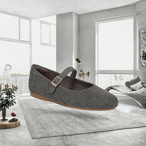 Chaussures plates Mary Jane pour femmes, printemps automne, doublure en PU, boucle métallique, sangle simple, chaussures de marche quotidiennes vintage - Product Image 3