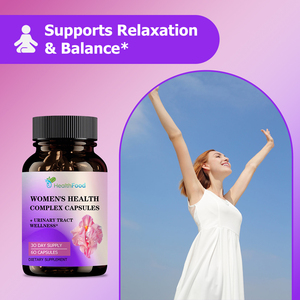 Cápsulas de Complejo para la Salud Femenina con Polvo de Arándano Rojo, Favorecen la Relajación, el Equilibrio y la Función Inmunológica - Product Image 4