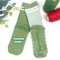 Nouveau Style coton Grippy respirant femmes brodé Yoga Gym Logo personnalisé anti-dérapant antidérapant mignon poignée Pilates chaussettes