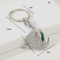 Porte-clés religieux catholique rétro, pendentif en métal micro-incrusté, accessoire coloré en zircon Vierge Marie