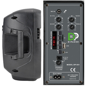 Altoparlante <span class=keywords><strong>Bluetooth</strong></span> <span class=keywords><strong>Portatile</strong></span> DP-931 da 8 Pollici con Connessione <span class=keywords><strong>Bluetooth</strong></span>/USB/MIC per Telefoni Cellulari e Lettori Audio, Comunicazione AUX - Product Image 5