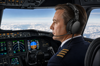 Headset Penerbangan Umum ANR Pilot dengan Mikrofon/Colokan GA Ganda/Headset Penerbangan Bluetooth