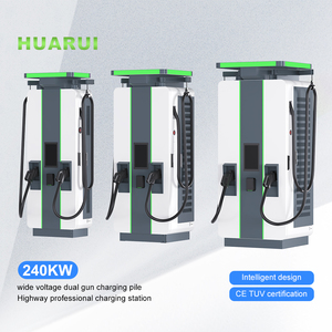 Nouvelle station <span class=keywords><strong>de</strong></span> recharge DC pour véhicules électriques haute vitesse 240 kW, verticale, à double borne, pour usage commercial, avec lecteur <span class=keywords><strong>de</strong></span> carte/QR <span class=keywords><strong>code</strong></span>, 95 %+ - Product Image 1