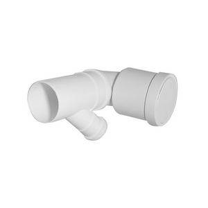 Raccordo WC Bianco a 90° 50 con Connessione Regolabile Destra Sinistra Valsir - Product Image 1