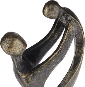 Decorazione rame bambino e mamma che ballano sculture in bronzo figura statua a grandezza naturale - Product Image 2