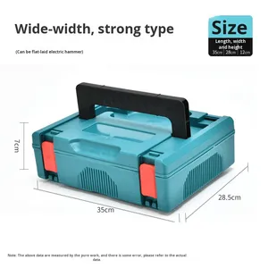 Boîte à <span class=keywords><strong>outils</strong></span> empilable compatible avec le système <span class=keywords><strong>Makita</strong></span> Makpac, organisateur de matériel portable directement de l'usine pour électriciens et usage domestique - Product Image 2
