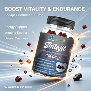 Private label Shilajit Gummies Chaga Gold Himalayan Natural Extract Vegan Dietary <b>Supplement</b> Boost Energy Immune Support Gummies - Product Image 3