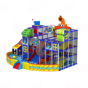 Parque Infantil Comercial Personalizado para Centros Comerciales y Cafeterías, Estilo Jungla, Equipamiento para Niños - Product Image 1