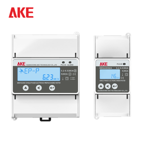 AKE 단상 선불식 DIN 레일 KWH 미터 WiFi RS485 LCD 디스플레이 CE 인증 에너지 모니터 클래스 0.5 정확도 80A - Product Image 3