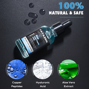 Venta caliente productos para el cuidado de la piel azul cobre péptido cara suero OEM ODM blanqueamiento hidratante antienvejecimiento cicatriz reparación suero Facial - Product Image 2