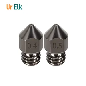 Ur Elanden 3d Printer Onderdelen Verschillende Grootte Beste Prijs Gehard Staal Nozzle MK8 Nozzle 0.4Mm