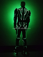 Costume de robot LED sans fil personnalisé, moderne, style Tron, programmable, pour spectacle de danse de groupe, personnalisable, adulte unisexe